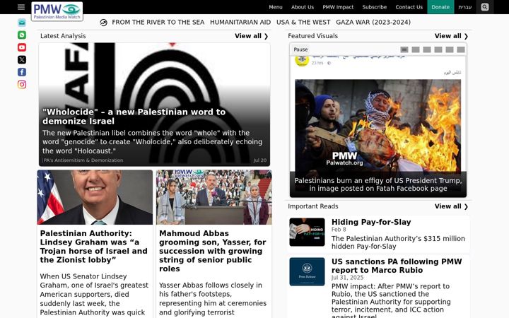 Screenshot of palwatch.org