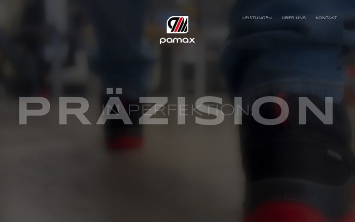 Screenshot stránky pamax-cnc.de