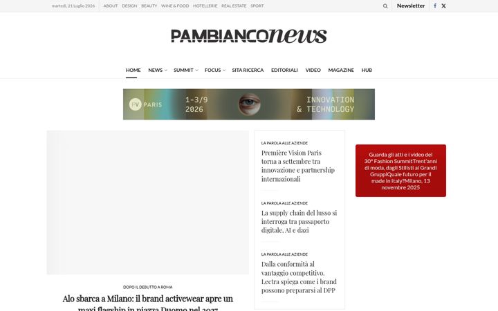 Screenshot of pambianconews.com