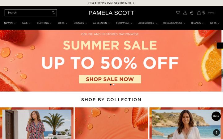 Screenshot of pamelascott.com