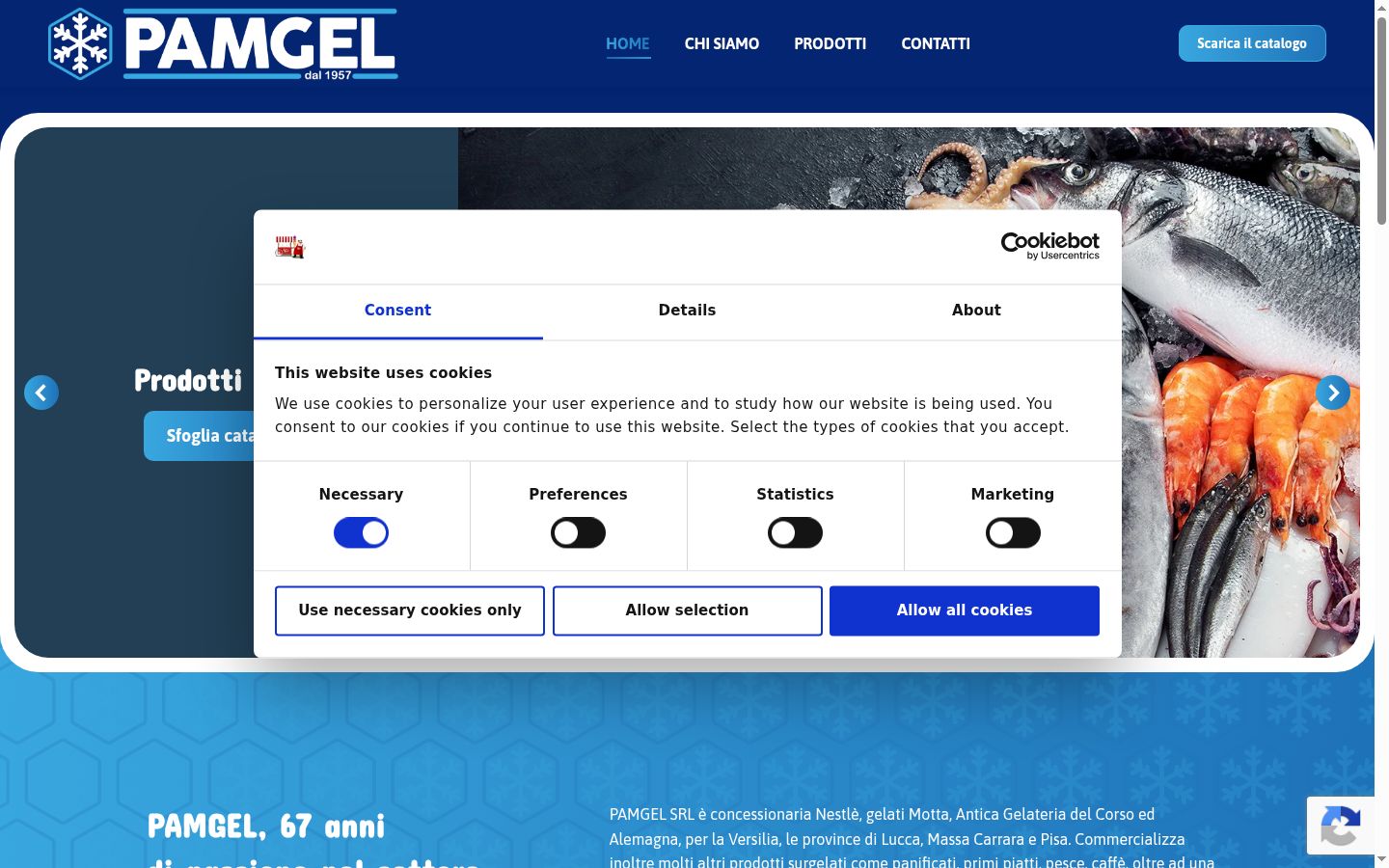 Screenshot tal-banner tal-kunsens muri qabel kwalunkwe interazzjoni