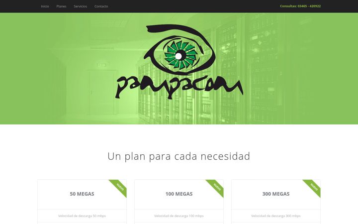 Screenshot of pampacom.com.ar
