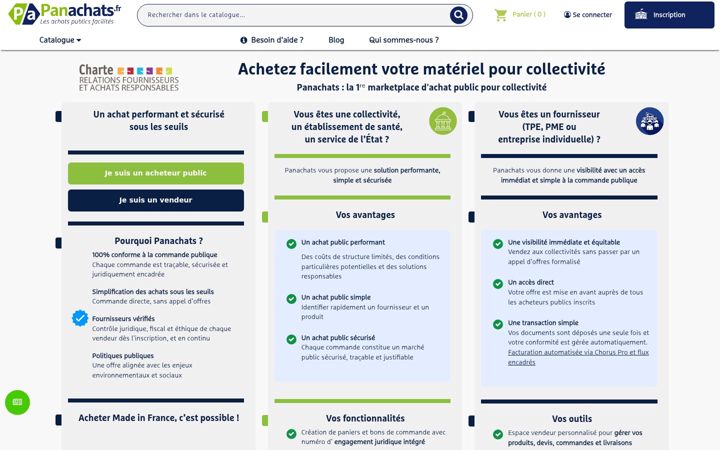Skärmbild av panachats.fr