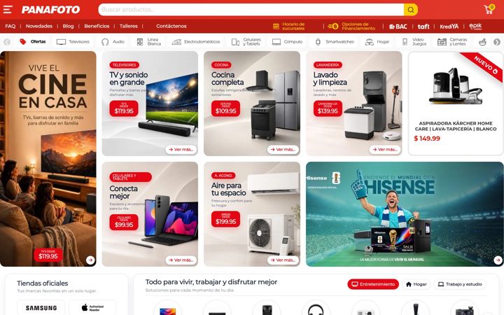 Screenshot of panafoto.com
