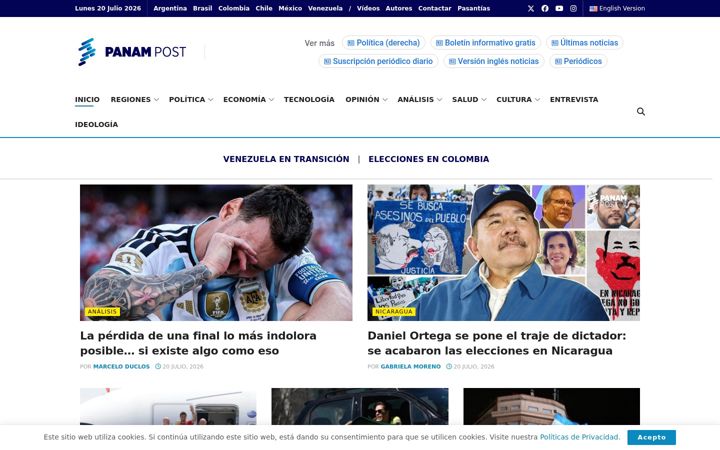 Screenshot of panampost.com