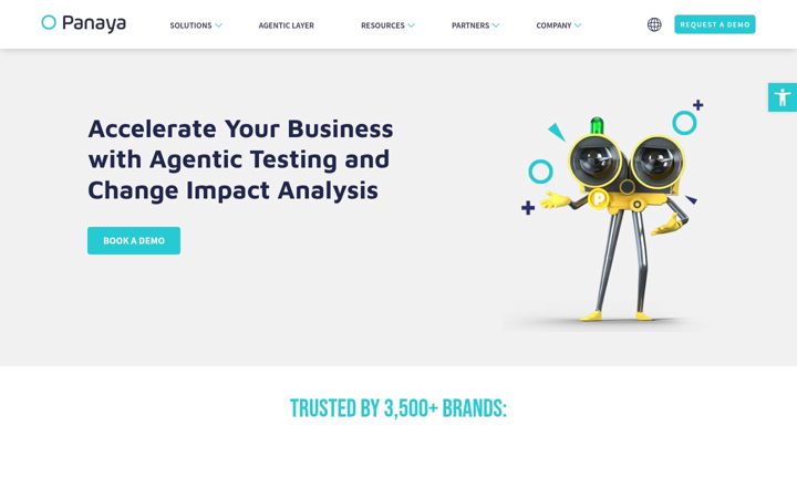 Screenshot of panaya.com