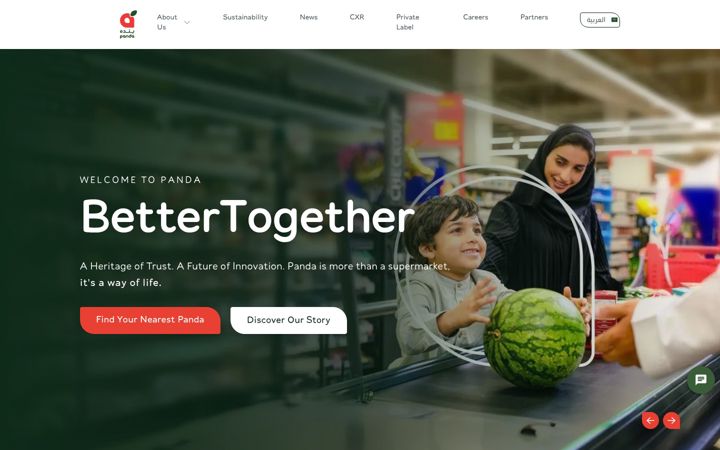 Screenshot of panda.com.sa