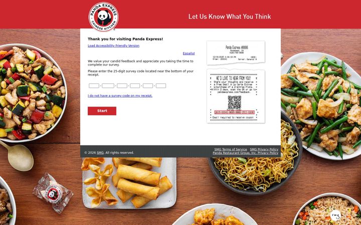 Screenshot of pandaguestexperience.com