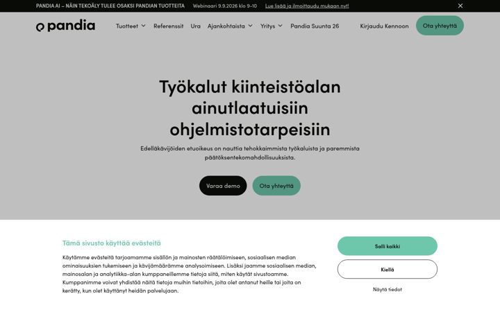 Screenshot ta' pandia.fi