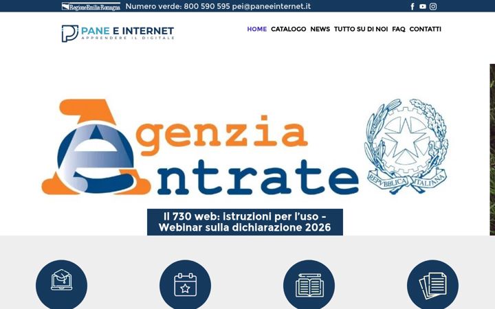 Screenshot of paneeinternet.it