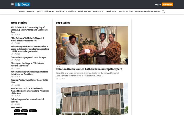 Screenshot of panews.com