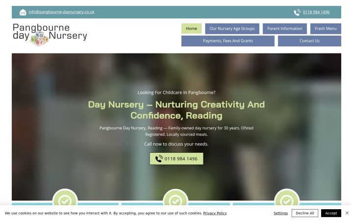 Screenshot of pangbourne-daynursery.co.uk