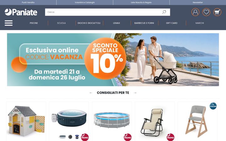 Screenshot of paniate.it