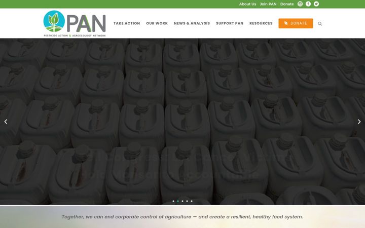 Screenshot of panna.org