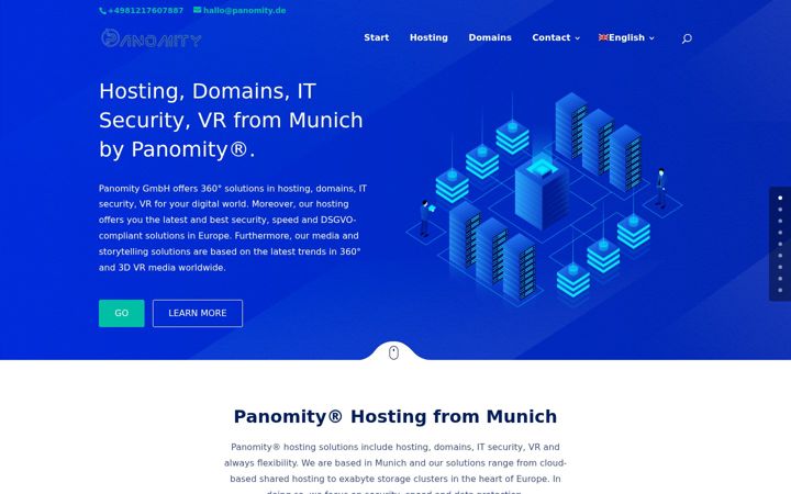 Screenshot of panomity.com