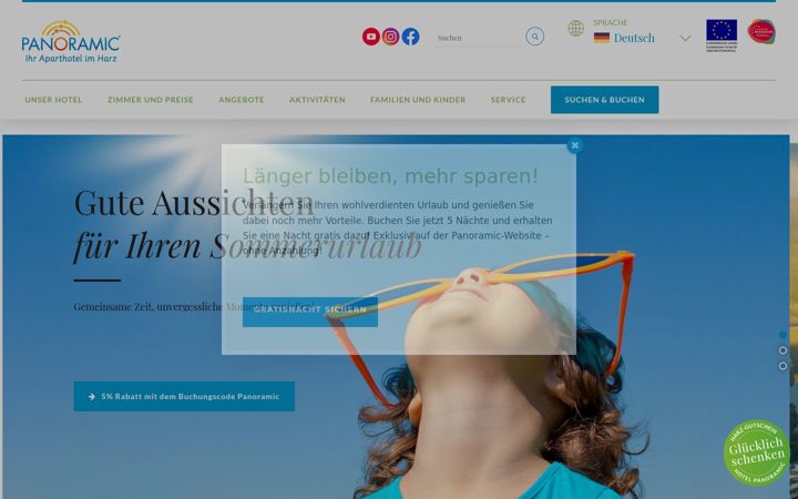 Screenshot di panoramic-hotel.de