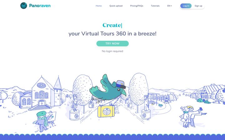 Screenshot von panoraven.com