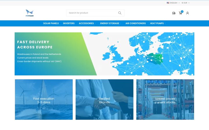 Screenshot of panpower.eu