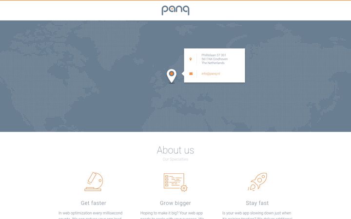 Screenshot of panq.nl