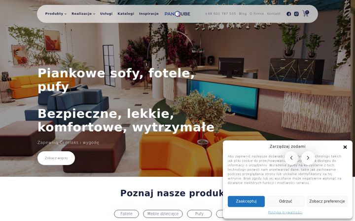 Screenshot of panqube.pl