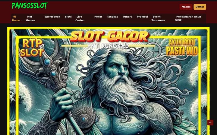Screenshot van pansosslot.com