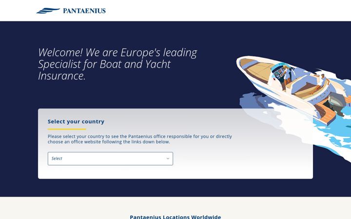 Screenshot of pantaenius.com