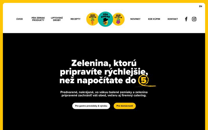 Posnetek zaslona panzemiak.sk