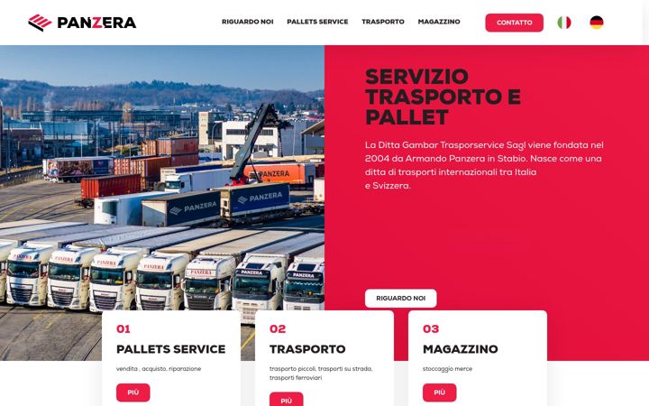 Screenshot of panzera-sa.ch