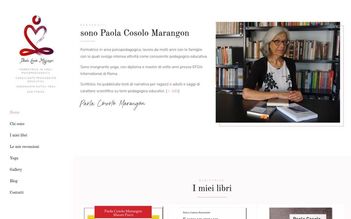 Screenshot of paolacosolomarangon.it