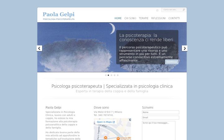 Screenshot of paolagelpipsicologa.it