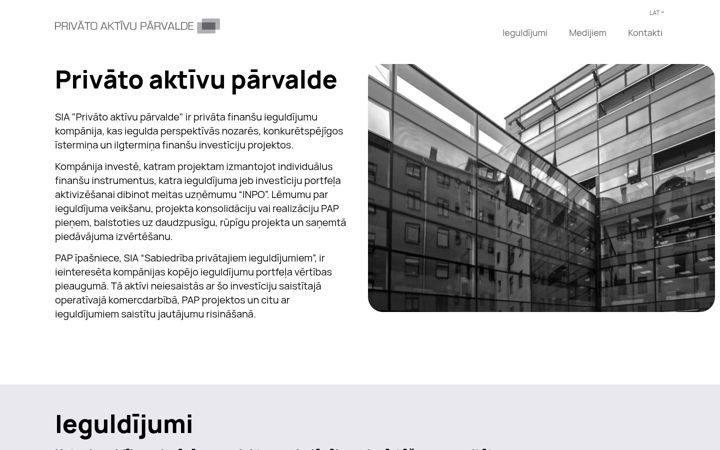 Screenshot of pap.lv