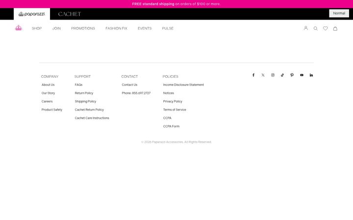 Screenshot of paparazziaccessories.com