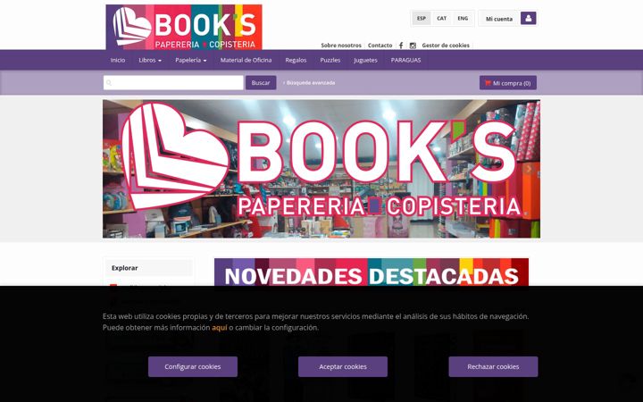Screenshot of papeleriabooks.com
