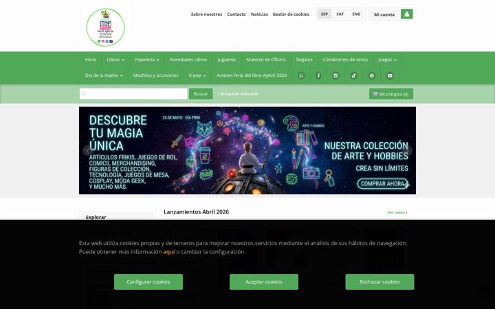 Screenshot of papeleriasaofi.com