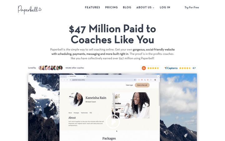 Screenshot of paperbell.com