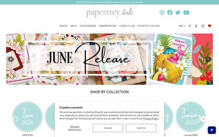 Screenshot of papertreyink.com