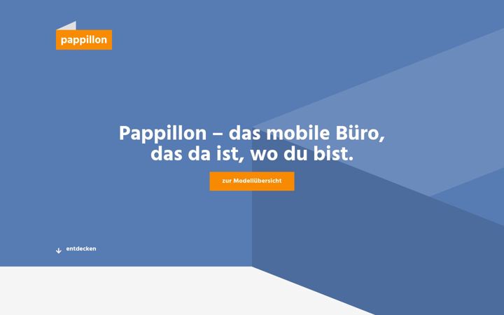 Screenshot of pappillon-office.de