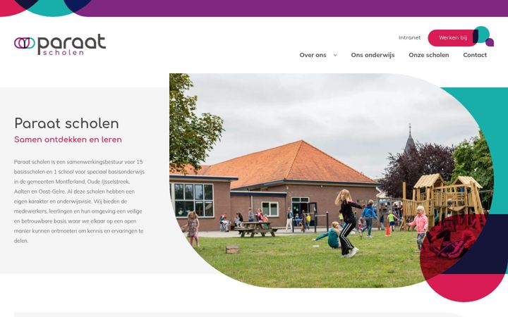 Ekrano kopija paraatscholen.nl