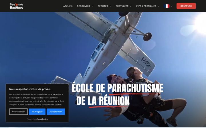 Screenshot of parabourbon.fr