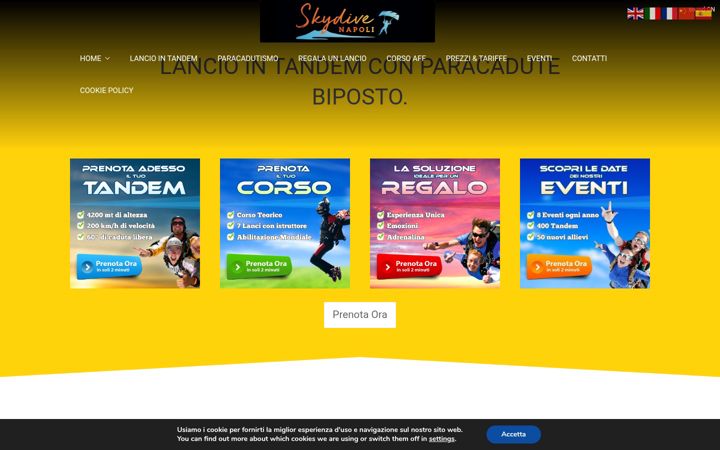 Zrzut ekranu paracadutismonapoli.it