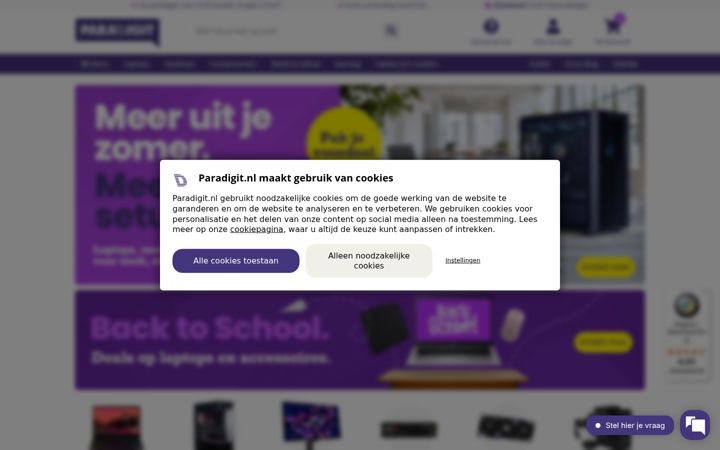 Screenshot of paradigit.nl