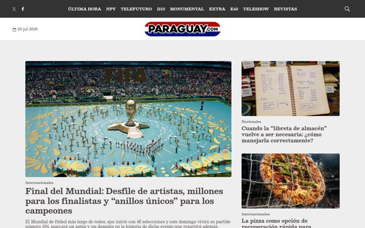 Screenshot of paraguay.com