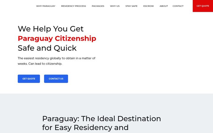 Snimka zaslona za paraguaycitizen.com