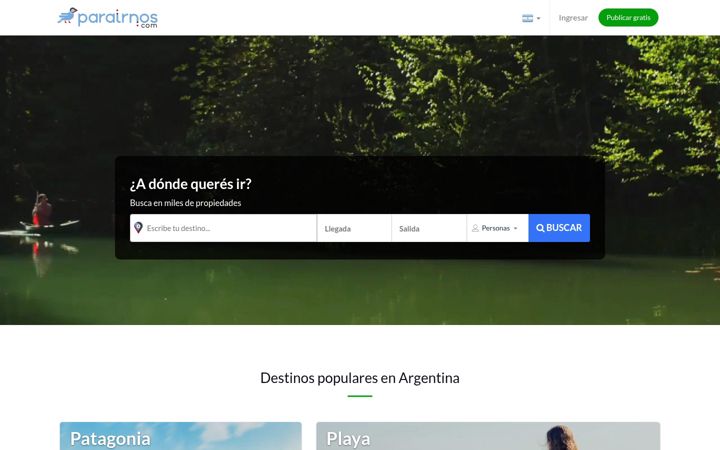 Screenshot of parairnos.com