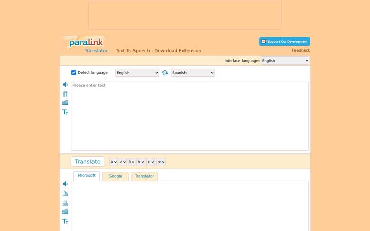 Captura de pantalla de paralink.com