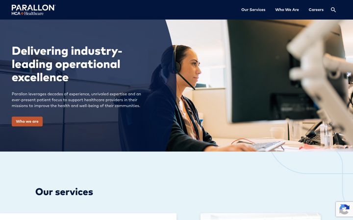 Screenshot of parallon.com