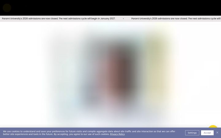 Screenshot of parami.edu.mm