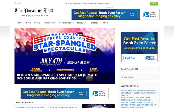 Kuvakaappaus sivustosta paramuspost.com