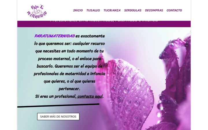 Screenshot of paratumaternidad.com