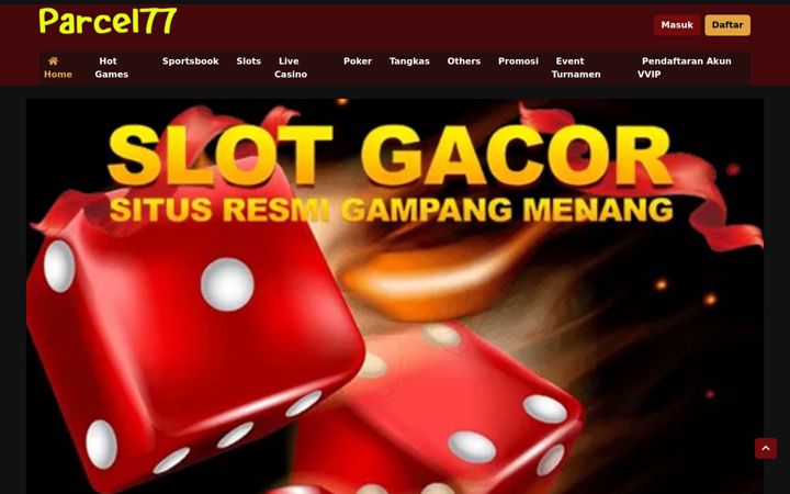 Screenshot of parcel77.com